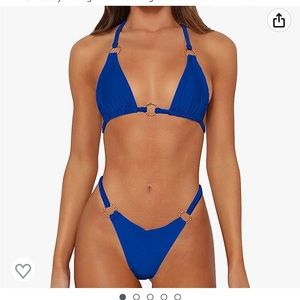Blue bikini